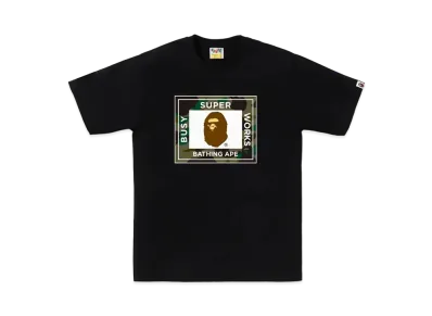 A BATHING APE 1st Camo Super Busy Works Tee "Black"