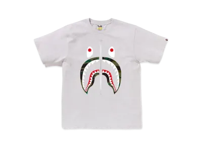 A BATHING APE 1st Camo Shark Tee "Gray/Green"