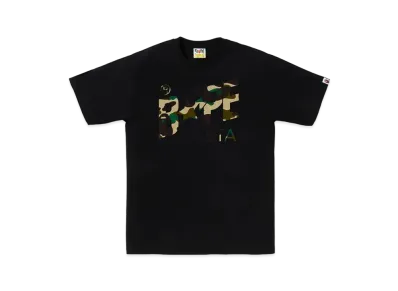 A BATHING APE 1st Camo Bape Sta Tee "Black/Yellow"