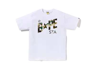 A BATHING APE 1st Camo Bape Sta Tee "White/Yellow"