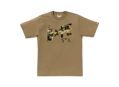 A BATHING APE 1st Camo Bape Sta Tee "Beige/Yellow"