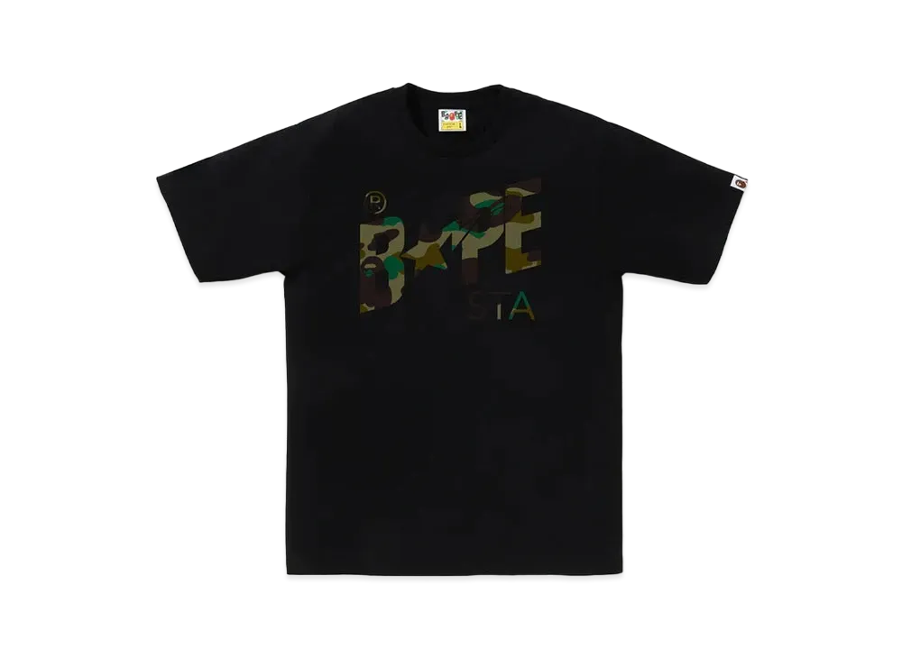 A BATHING APE 1st Camo Bape Sta Tee "Black/Green"