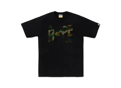 A BATHING APE 1st Camo Bape Sta Tee "Black/Green"