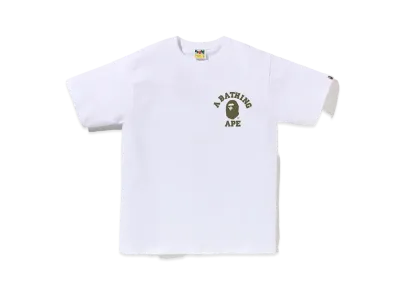 A BATHING APE 1st Camo College Ats Tee "White"