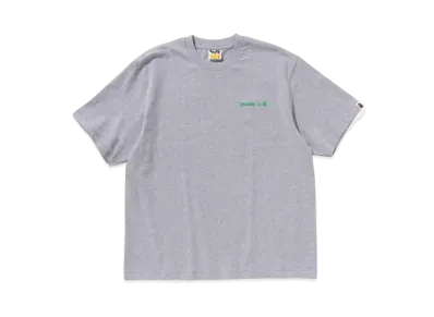 A BATHING APE Water Print Logo Relaxed Fit Tee "Gray"