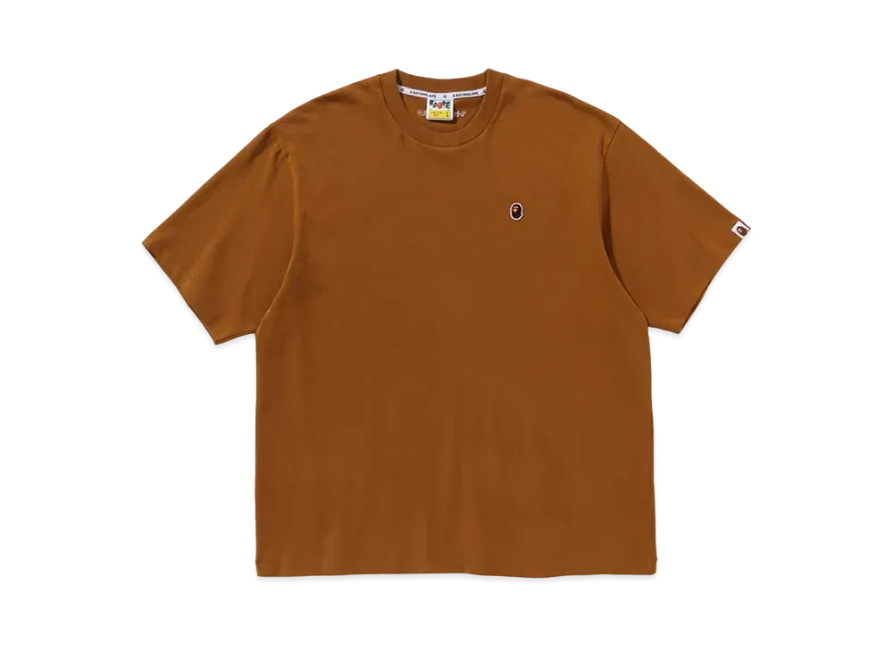 A BATHING APE One Point Relaxed Fit Tee "Brown"