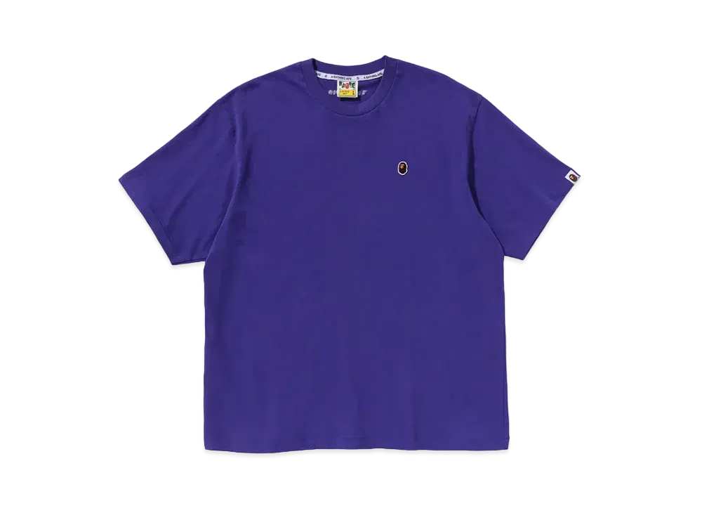 A BATHING APE One Point Relaxed Fit Tee "Purple"