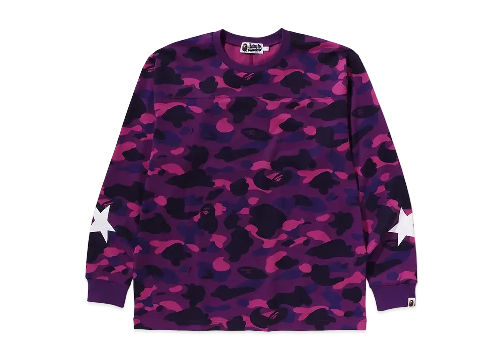 A BATHING APE Relaxed Fit L/S Tee "Purple"