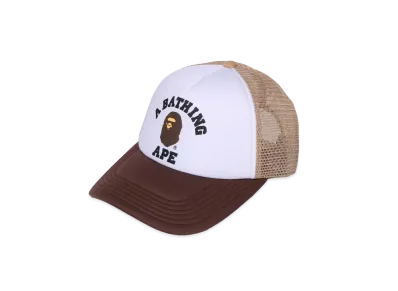 A BATHING APE College Mesh Cap "Beige"