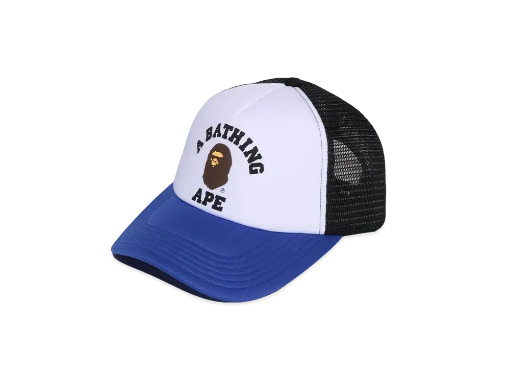 A BATHING APE College Mesh Cap "Black"