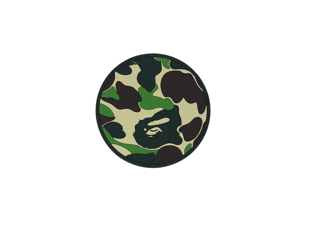 A BATHING APE ABC Camo Rubber Coaster "Green"