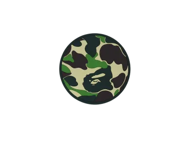 A BATHING APE ABC Camo Rubber Coaster "Green"