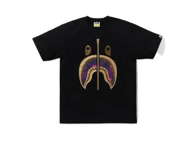 A BATHING APE Shark Tee "Black/Purple"