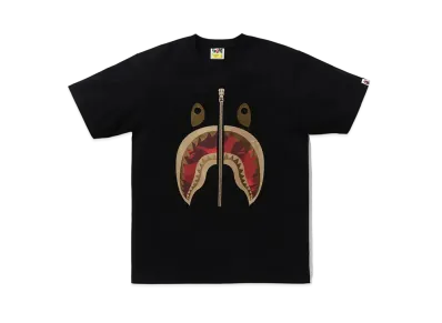 A BATHING APE Shark Tee "Black/Red"