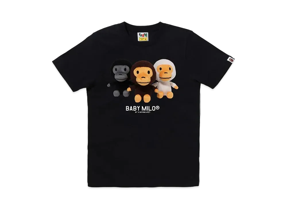 A BATHING APE Baby Milo Photo Tee "Black"