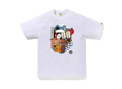 A BATHING APE Kyoto Festival Ape Head Tee "White"