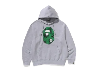 A BATHING APE Floral Solid Camo Ape Head Relaxed Fit Pullover Hoodie "Gray"