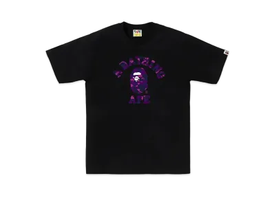 A BATHING APE College Tee "Black/Purple"