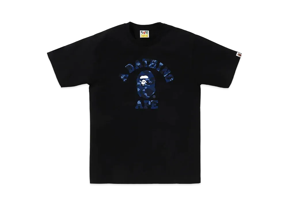 A BATHING APE College Tee "Black/Navy"