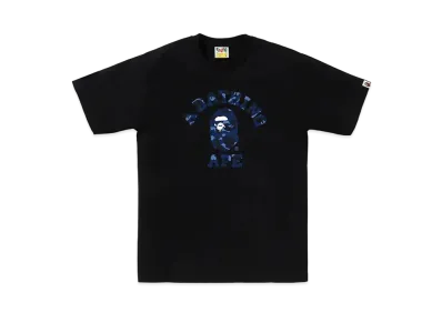 A BATHING APE College Tee "Black/Navy"