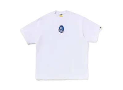 A BATHING APE Floral Solid Camo Medium Ape Head Relaxed Fit Tee "White"