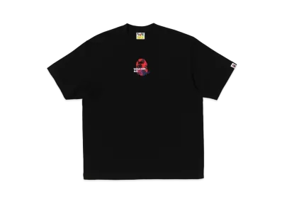 A BATHING APE Floral Solid Camo Medium Ape Head Relaxed Fit Tee "Black"