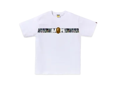 A BATHING APE Floral Camo Tape Tee "White"