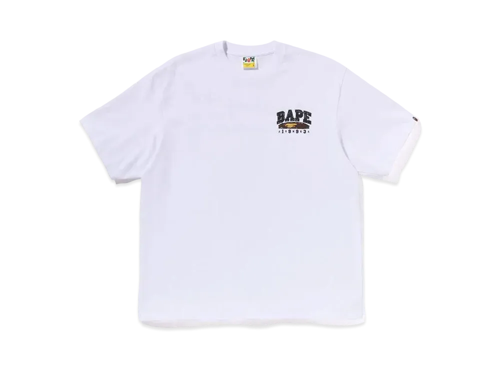 A BATHING APE Hand Draw Bape Relaxed Fit Tee "White"