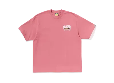 A BATHING APE Hand Draw Bape Relaxed Fit Tee "Pink"