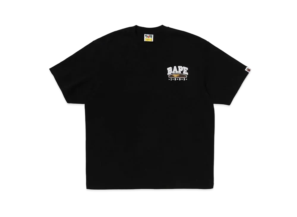 A BATHING APE Hand Draw Bape Relaxed Fit Tee "Black"