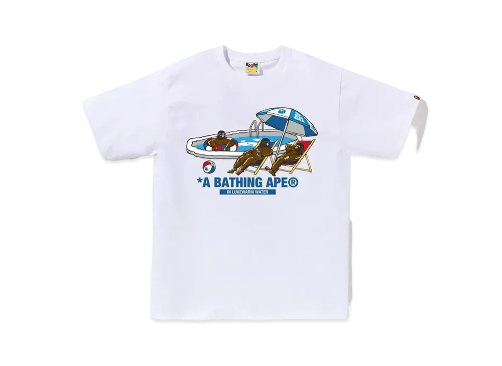 A BATHING APE Poolside Tee "White"