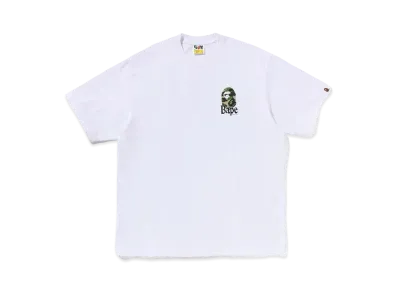 A BATHING APE Flora Ape Head Relaxed Fit Tee "White"