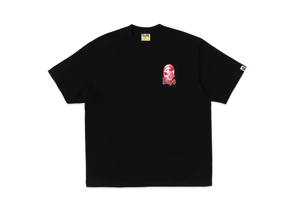 A BATHING APE Flora Ape Head Relaxed Fit Tee "Black"