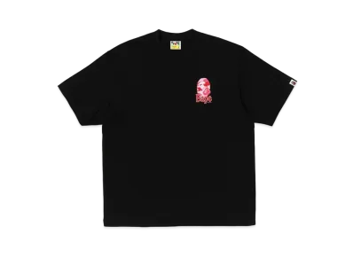 A BATHING APE Flora Ape Head Relaxed Fit Tee "Black"
