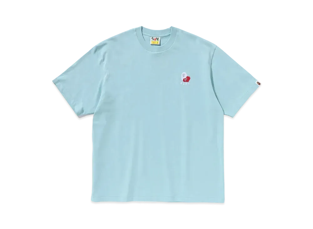 A BATHING APE Ape Head 2 Point Relaxed Fit Tee "Sax"