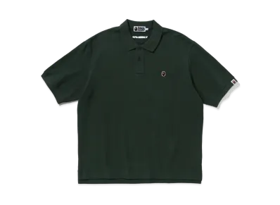 A BATHING APE One Point Relaxed Fit Polo Shirt "Green"