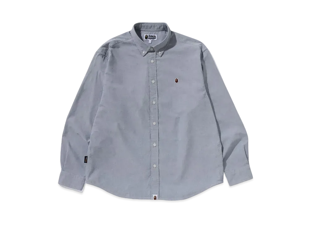 A BATHING APE One Point Oxford LS Shirt "Black"