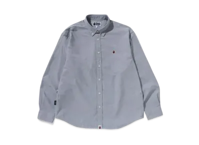 A BATHING APE One Point Oxford LS Shirt "Black"
