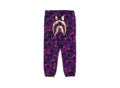 A BATHING APE Shark Sweat Pants "Purple"