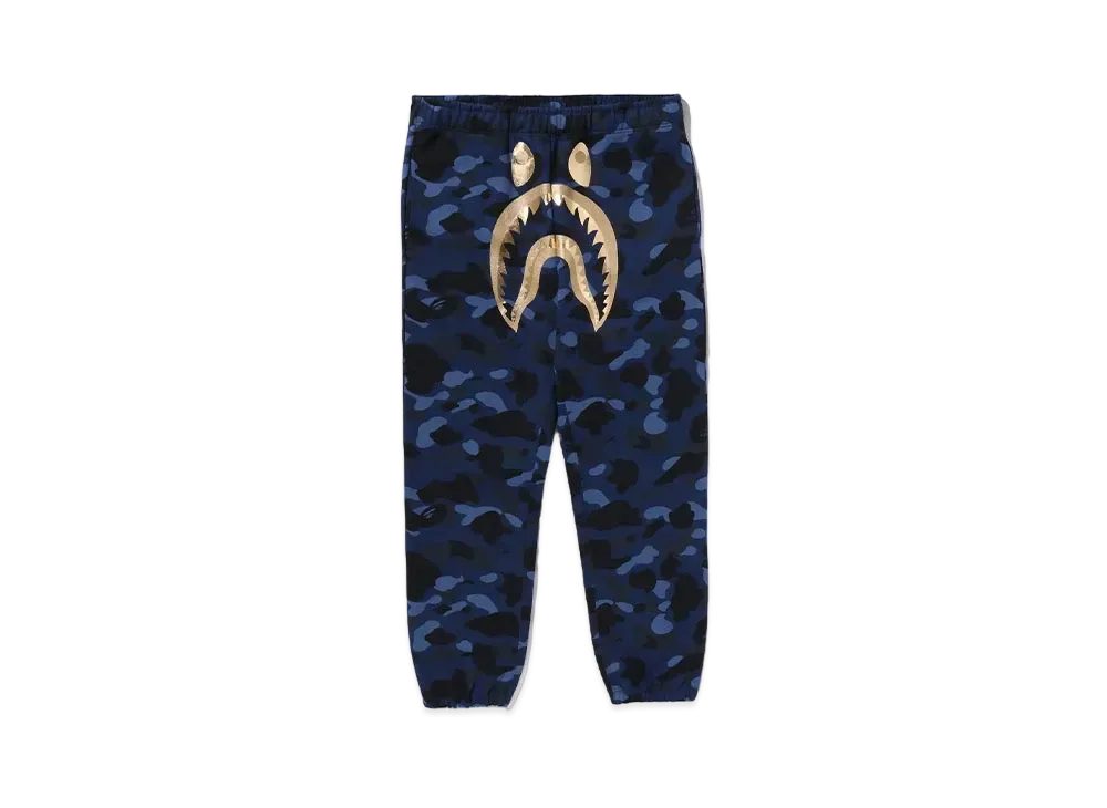 A BATHING APE Shark Sweat Pants "Navy"