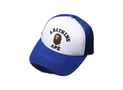A BATHING APE College Mesh Cap "Blue"