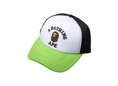 A BATHING APE College Mesh Cap "Light Green"