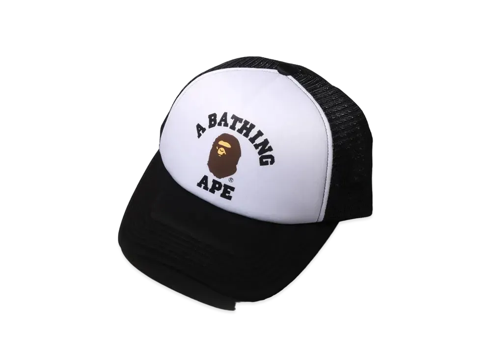 A BATHING APE College Mesh Cap "Black"