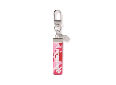 A BATHING APE ABC Camo Keychain "Pink"