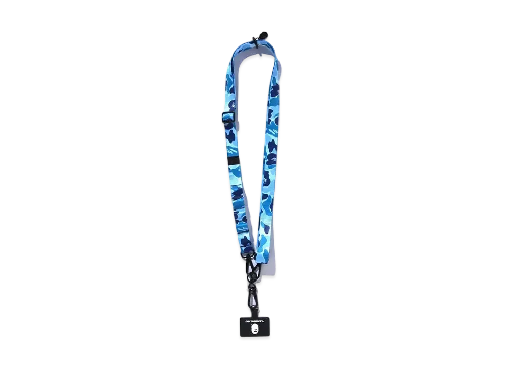 A BATHING APE ABC Camo Smartphone Shoulder Strap "Blue"