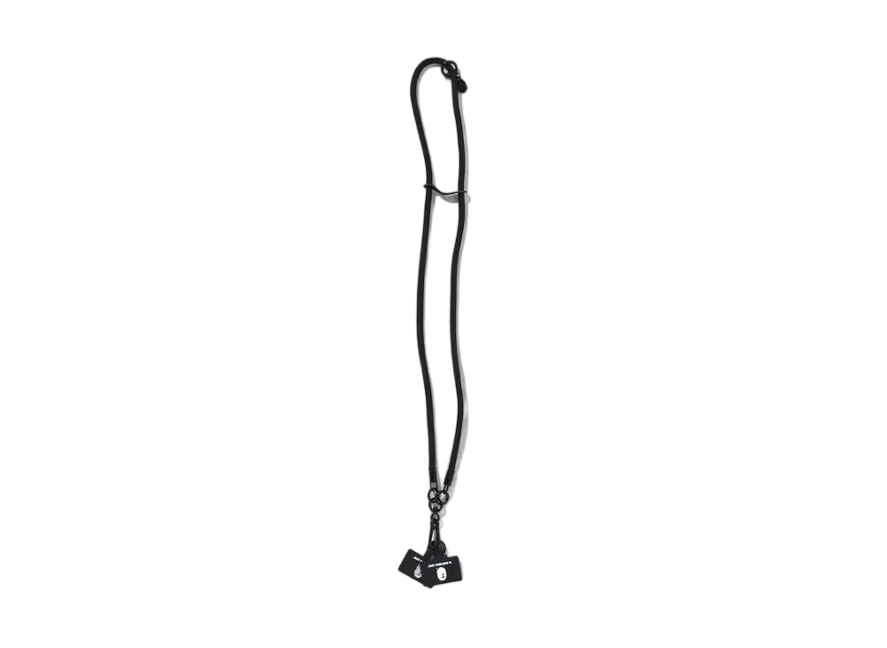 A BATHING APE Ape Head Logo Smartphone Shoulder Strap "Black"