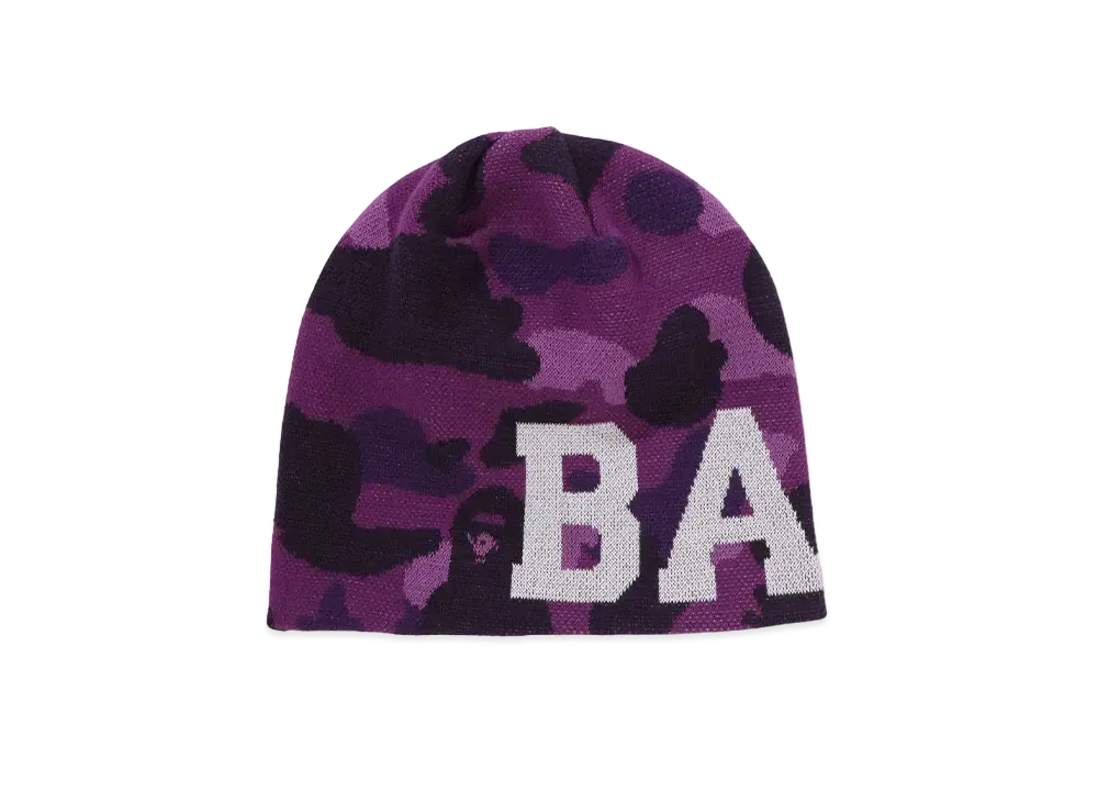 A BATHING APE Knit Cap "Purple"