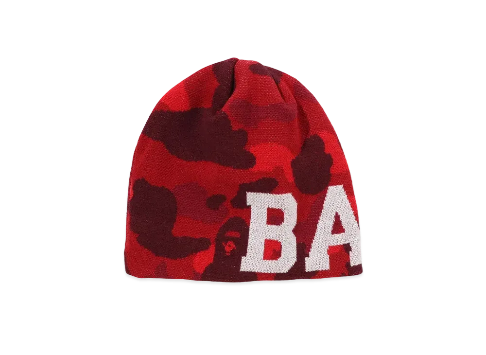 A BATHING APE Knit Cap "Red"