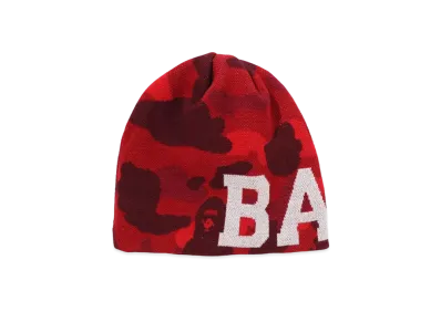 A BATHING APE Knit Cap "Red"