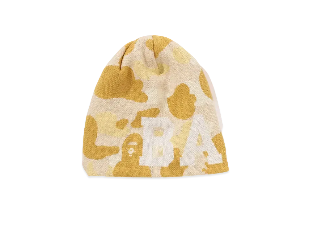 A BATHING APE Knit Cap "Yellow"